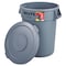 Rubbermaid Commercial 32 gal. Round Trash Can FG863292GRAY - alternate 6